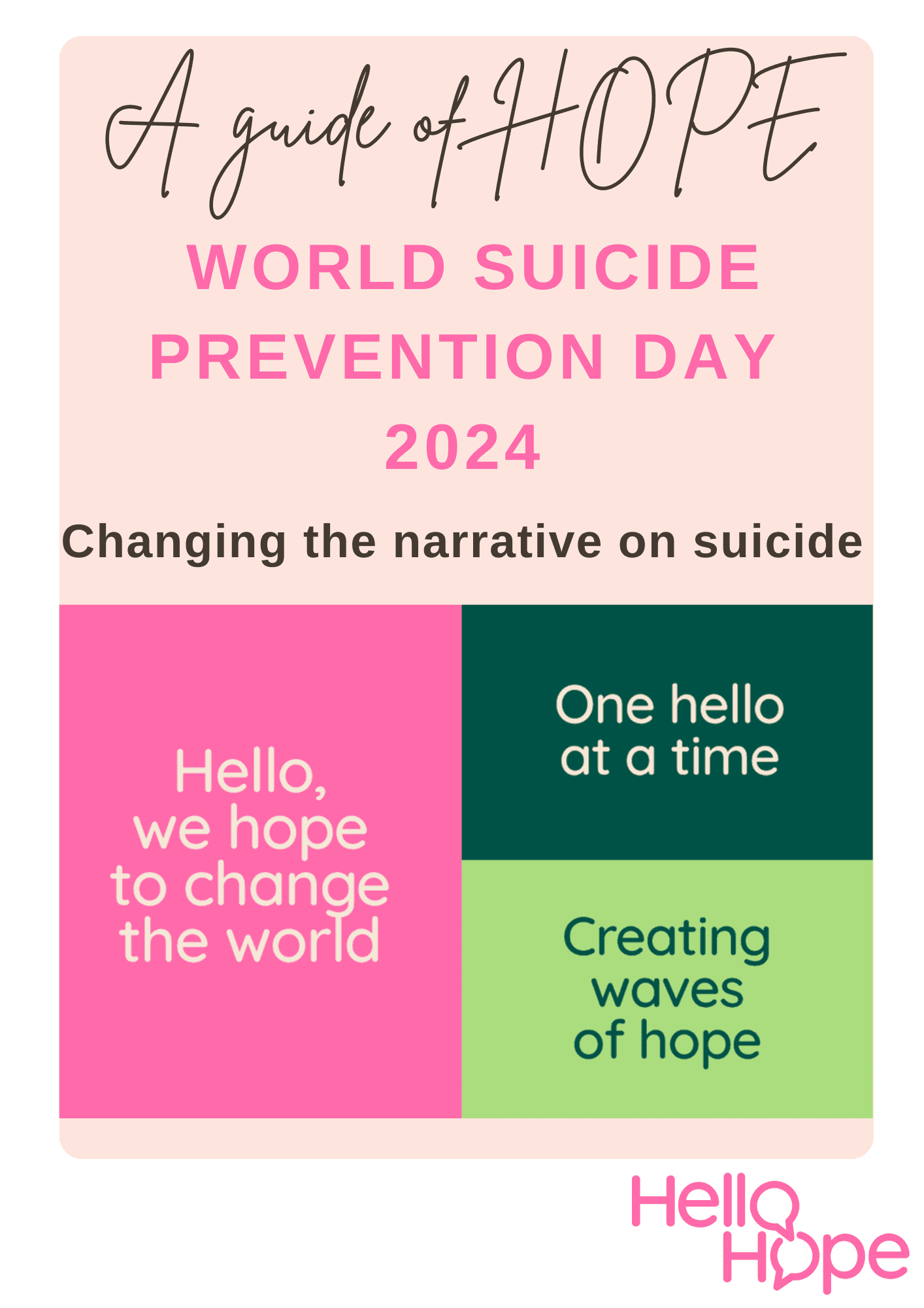 world suicide prevention day text